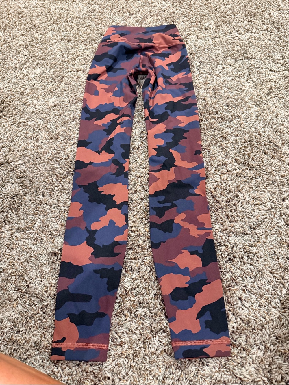lululemon athletica Kids Camo Leggings in Rust & Navy